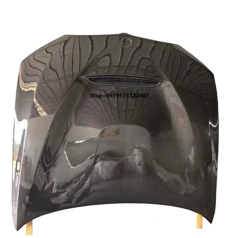 DRY Carbon Fiber Front Hood Diffuser and GTS Style Spoiler for  3 Series G20 Forge Car Body Parts