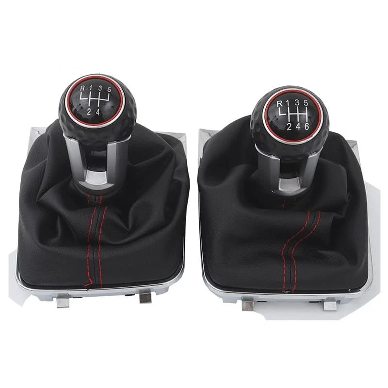 For VW Golf 6 5 Jetta MK5 MK6 GTD car leather cover, gear shift knob, gear head, gear lever