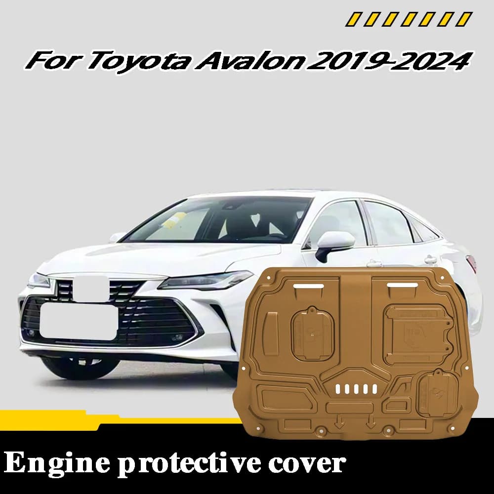 The engine undertray is suitable For Toyota Avalon 2019-2024 2.5L providing protection for the engine undercarriage.