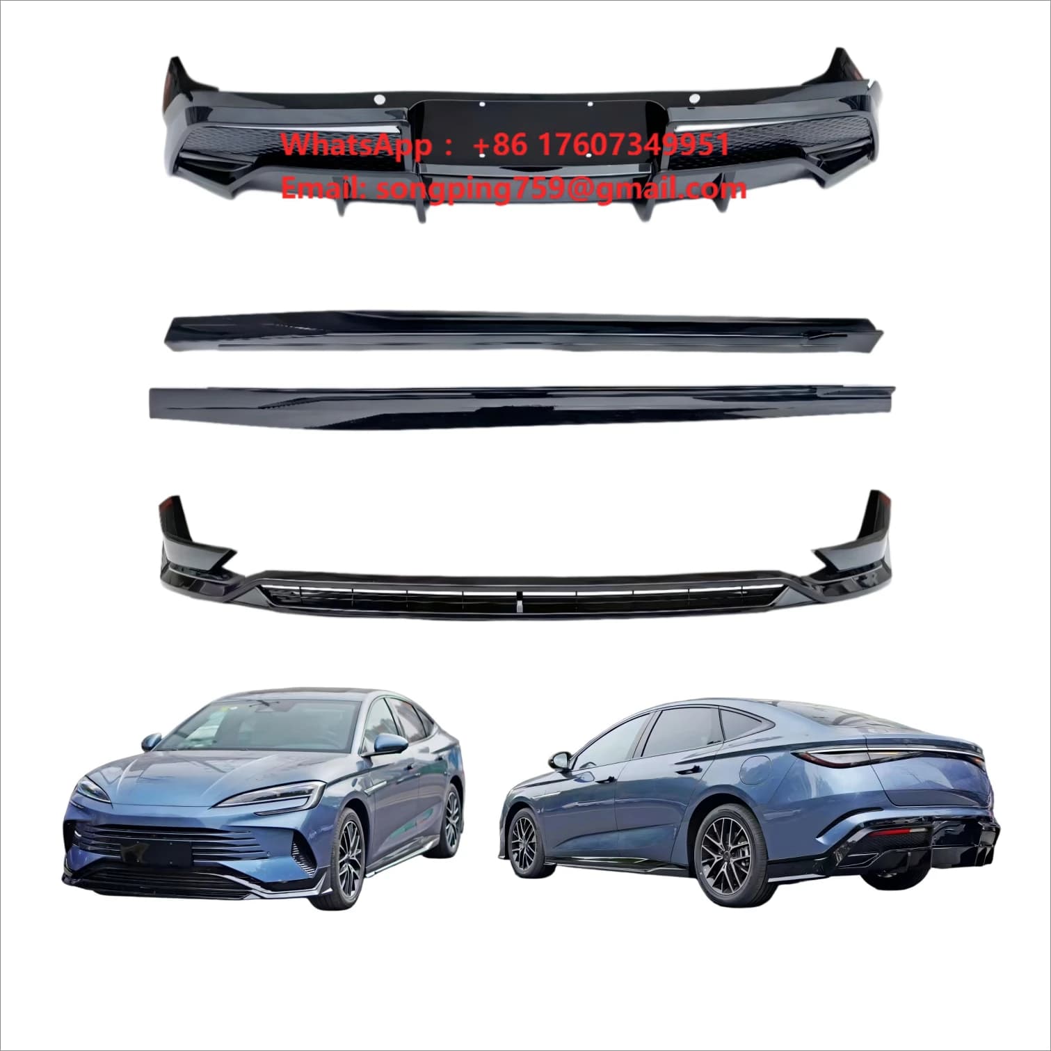 Factory Wholesale Body Kit for BYD Seal DMi/07DMi-DC 2023-2025 Side Skirts Front and Rear Bumper Auto Parts Car Parts Upgrade