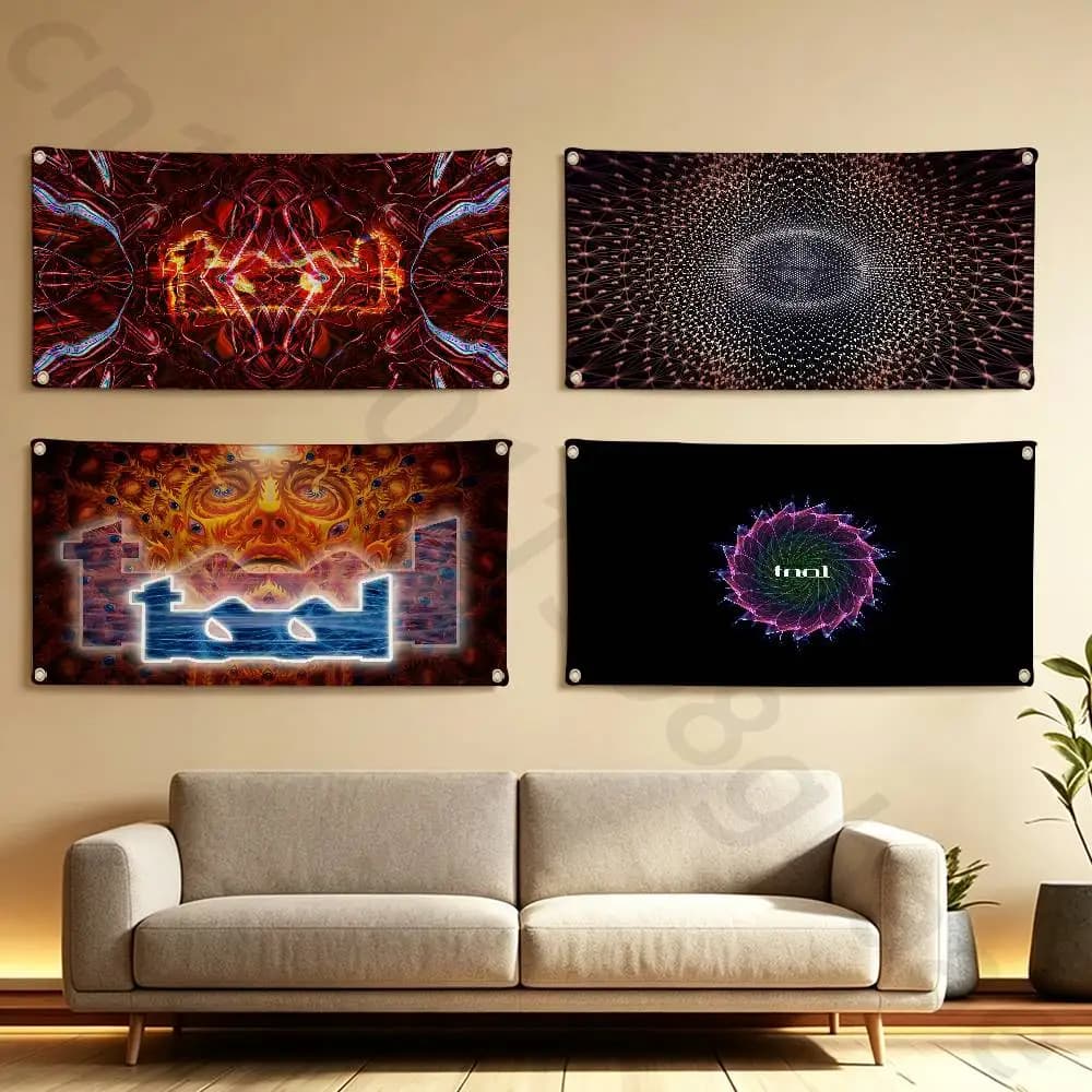 TOOLS Heavy Rock Band Flag Dormitory Family Wall Banner Outdoor Activities Atmosphere Tapestry Decor