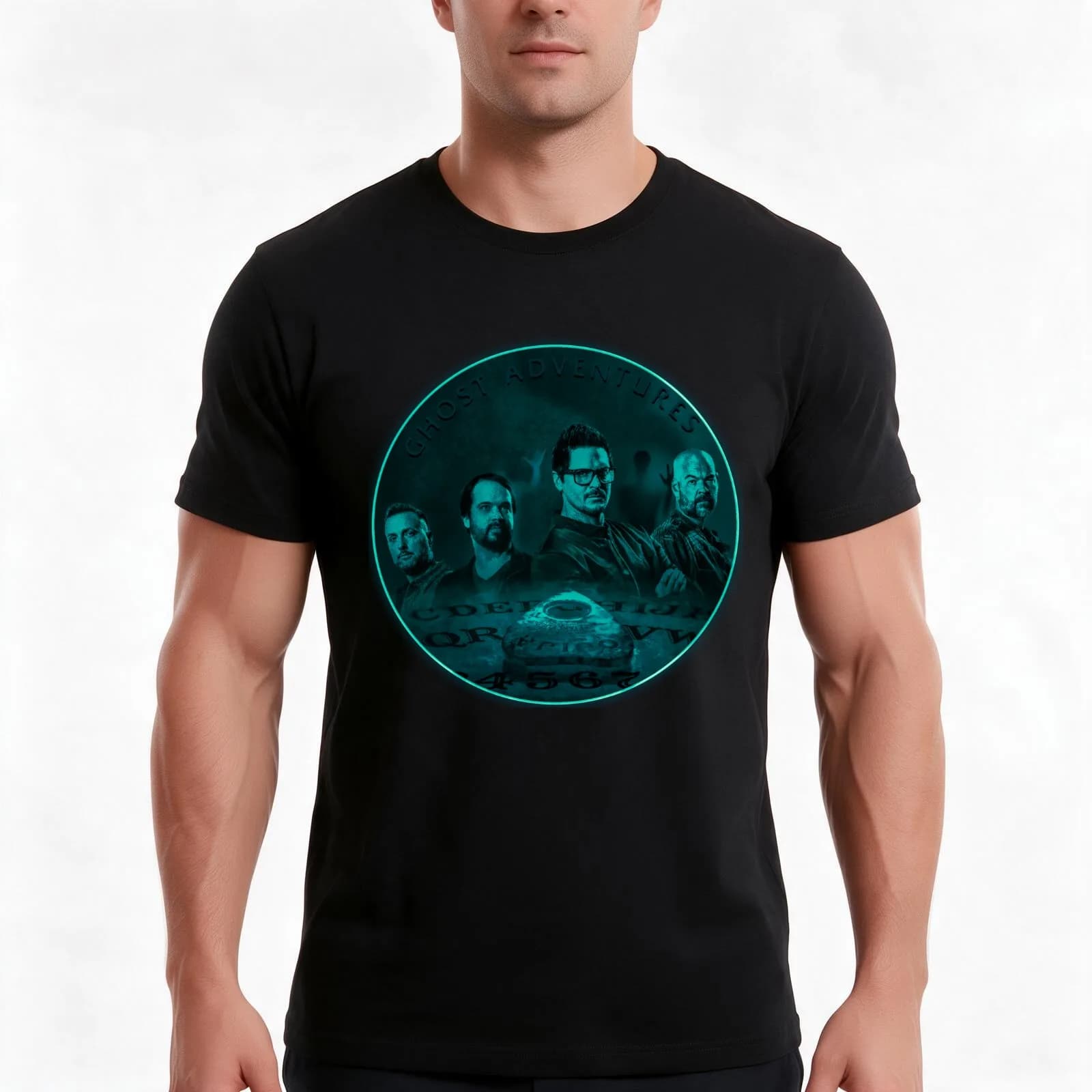 Ghost Adventures Crew Ghostly Goings On T-Shirt, Summer Casual Cotton Tee, Oversized Streetwear Tops, Vintage Graphic Print