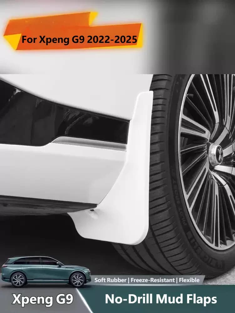 For Xpeng G9 2022-2025 Front And Rear Mudguard Splash Guard Fender Mudflap Plate Cover Protector Decoration Accessories