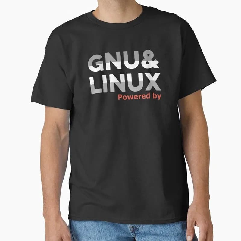 GNU & LINUX Linux Ubuntu Linux Operating System Graphic T‑Shirt Short Sleeve Tees Geek IT Developer Fan Gift Streetwear S-6XL