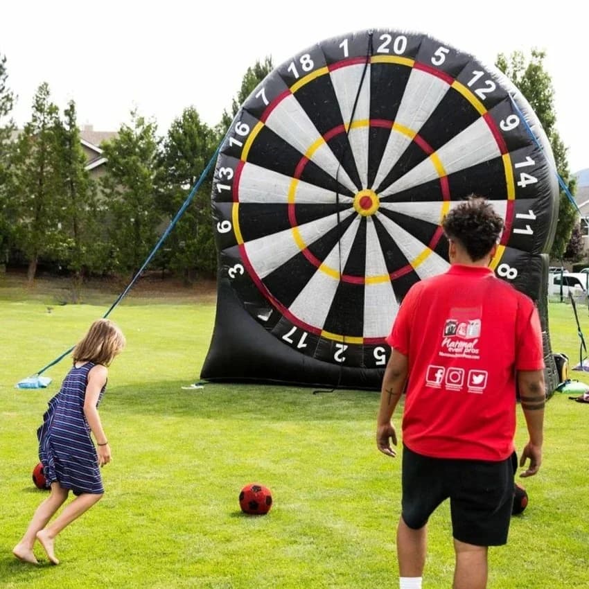 Large Inflatable Football Dart Inflatable Soccer Darts Game for Kids Adult Football Board Darts Advertising Inflatables