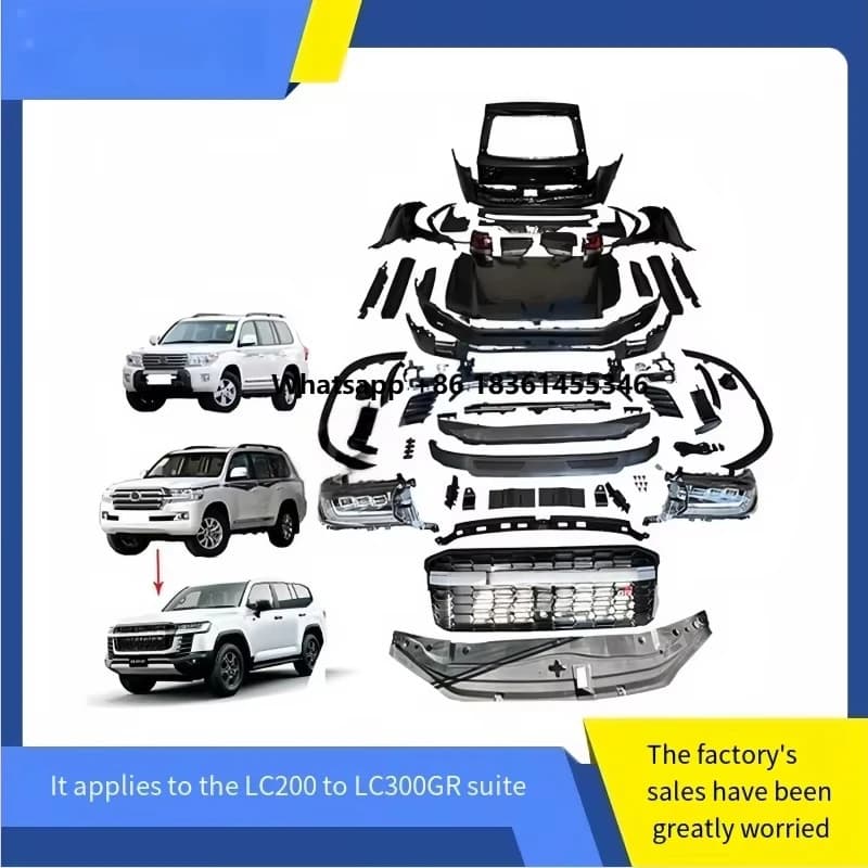 For 2008-2015 Land Cruiser Prado 22nd Generation GR Package Upgrade for LC200, 300 Set LED Headlights and Taillights. Suitable