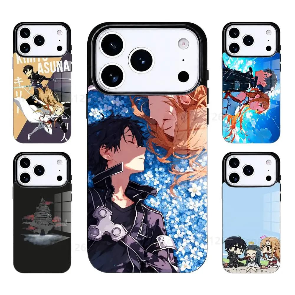 S-Sword Art Online SAO Phone Case For iPhone 17 AIR 16  ProMax 15 14 Pro 11 12 13  Magsafes Wireless Charging Cover