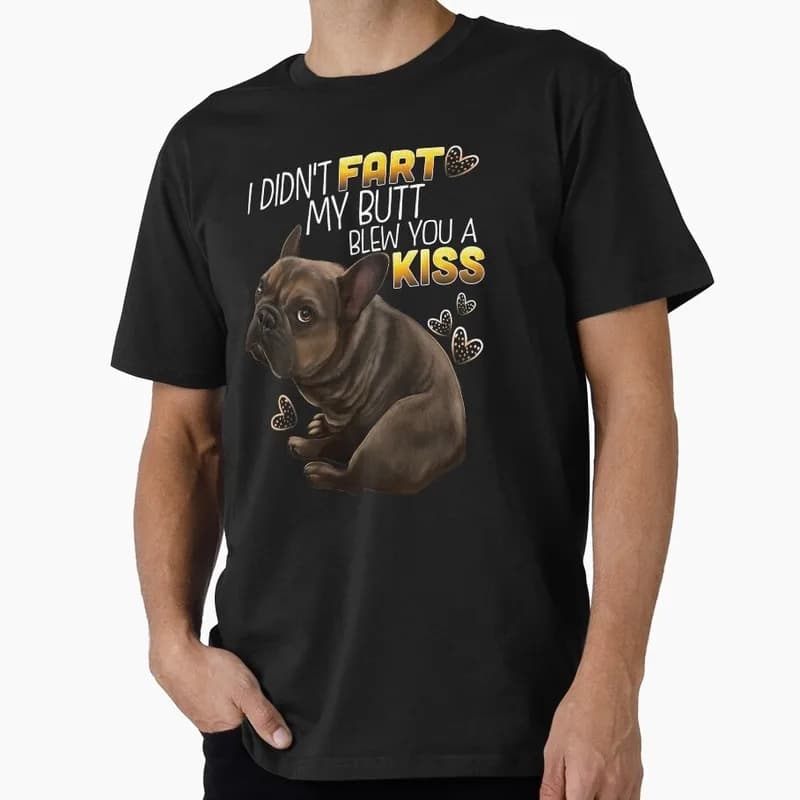 French bulldog Gifts Graphic T-shirt Unisex Cotton Short Sleeve Tee Funny Gift for Dog Lovers & Pet Owners Funny Casual Tee