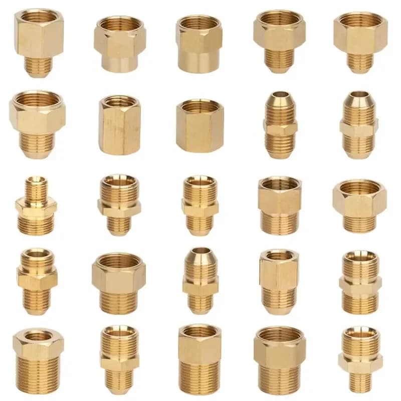 Brass 3/8" 1/4" M14 M18 M22 Thread Connector Male Female Adapter for High Pressure Washer Torch Transitional Joints Pipe