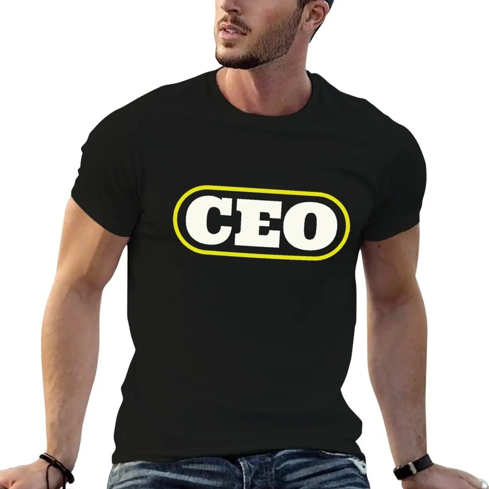CEO T-Shirt tops quick drying t shirt men 100℅ cotton