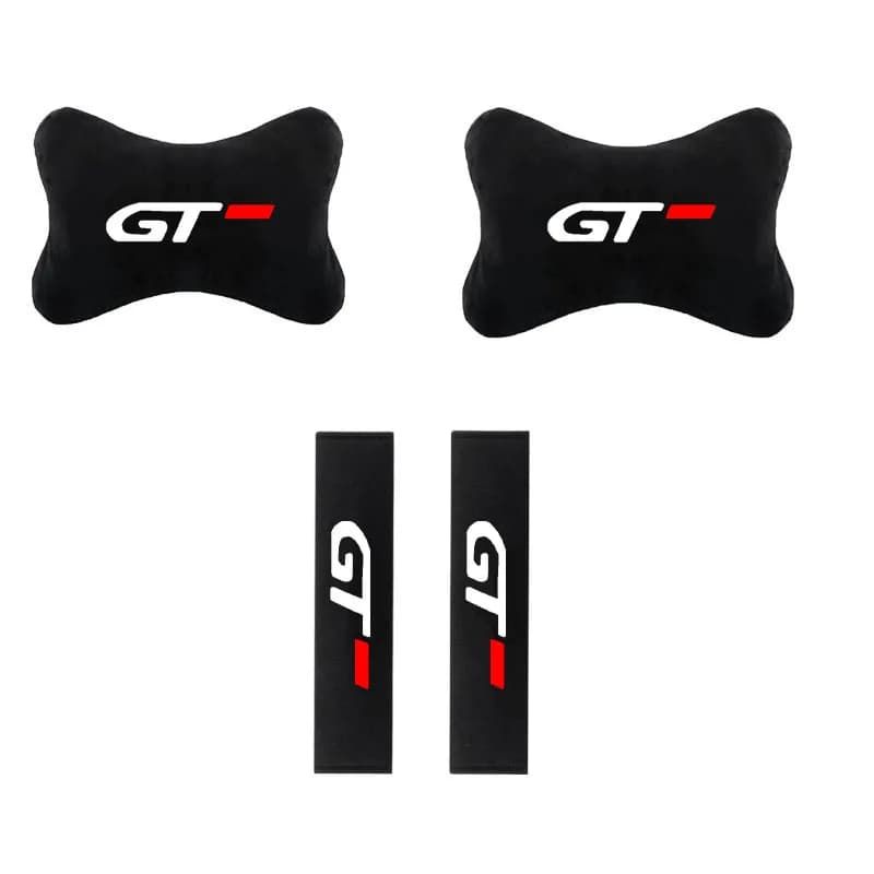 For GT 208 2008 308 3008 208 5008 306 RCZ 206 CC 407 207 Car Headrest Neck Pillow Seat Belt Shoulder Pad Auto Accessories