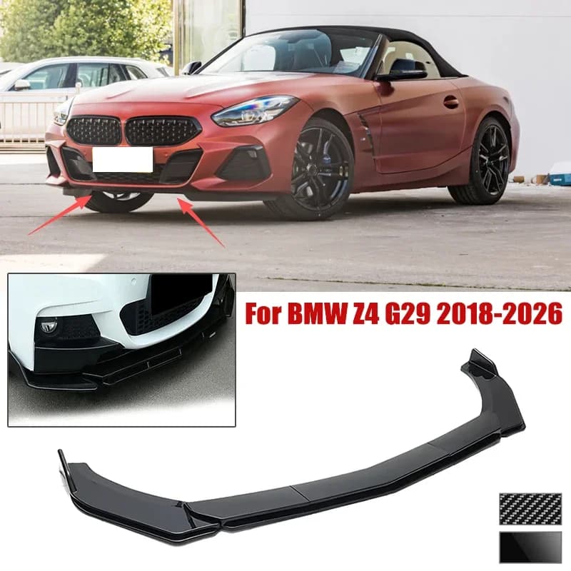 5pcs Front Bumper Shovel For BMW Z4 G29 2018-2026 Spoiler Front Bumper Deflector Anti Scratch Protection Device Accessories