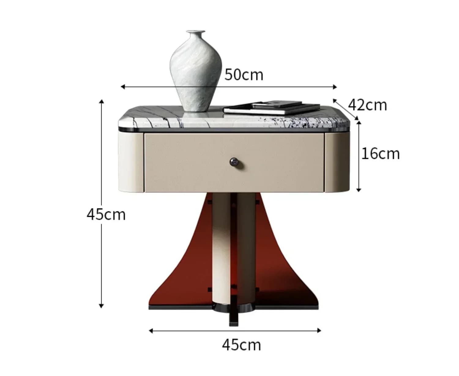 Hot SalesLight Luxury High-end Luxury Stone Bedside Table