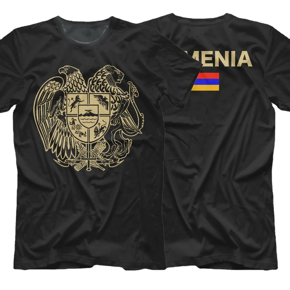 Armenia Erevan Coat of Arms of Armenia T-Shirt. Summer Cotton Short Sleeve O-Neck Mens T Shirt New S-3XL