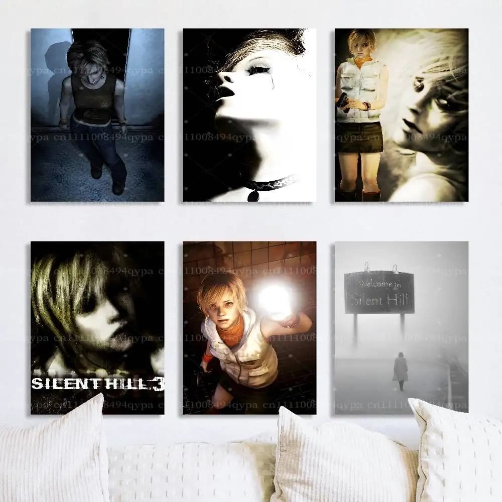 S-Slient Hill Game Pyramid Head Posters For Boys&Girls Bedroom Decor Wall Canvas Art Print Gift Poster Unframed Collage