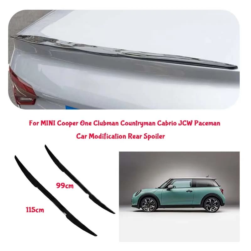 For MINI PVC Material Car Special Tail Wing Punch-Free Integrated Paste Auto Spoiler car wing