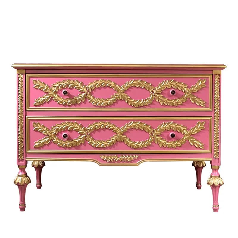 YJQ American entrance cabinet, bedroom dresser, storage, solid wood foyer, pink living room partition, dining side cabinet