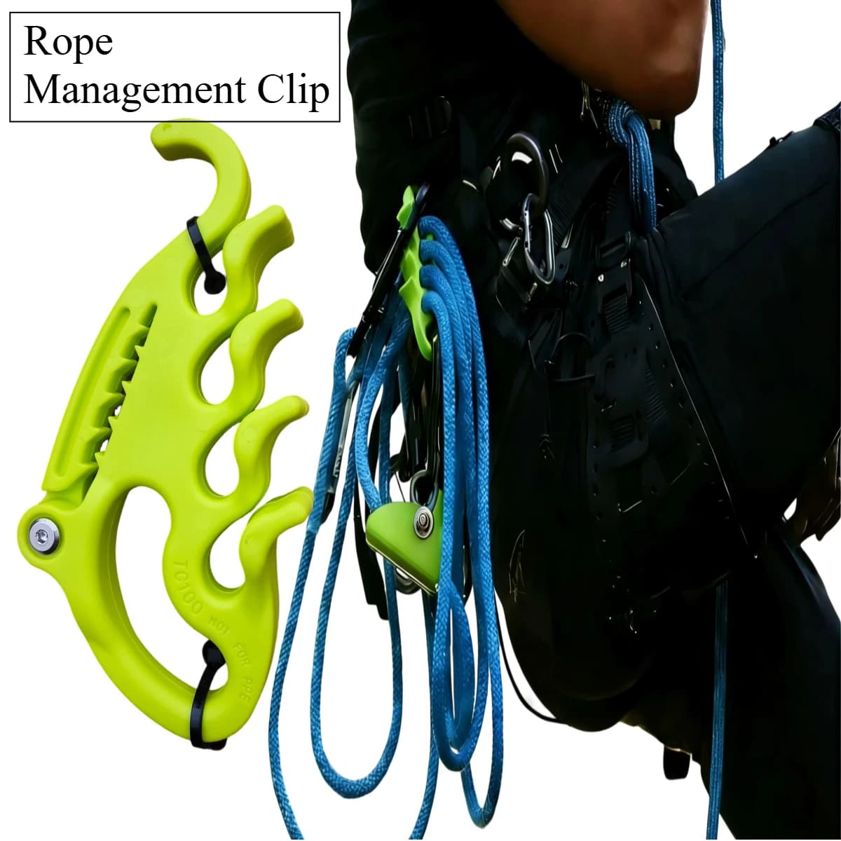 KC Rope Management Clip 10-13MM for High-altitude Operation Climbing Ropes Storage Equipping High Altitude Work Safety Tools