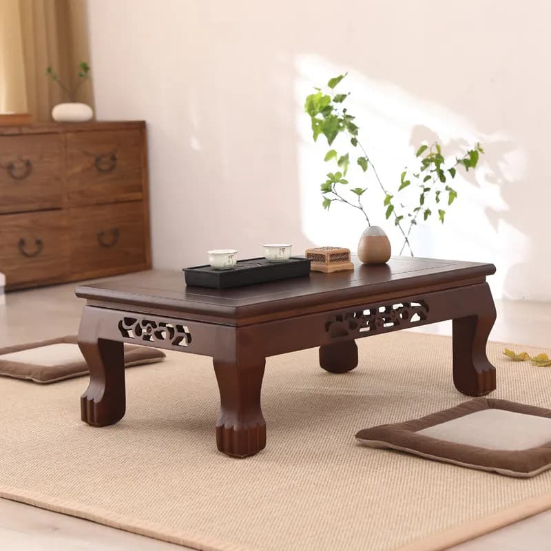 Japanese Luxury Coffee Tables Modern Rectangular Living Room Coffee Tables Designer Walnut Low Salontafel Furniture For Home