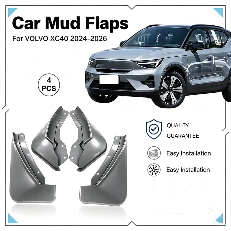 For VOLVO XC40 2024-2026 4PCS Mud Flaps Splash Guards Front Rear Wheel Fender Mudguards Car Exterior Protection Accessories