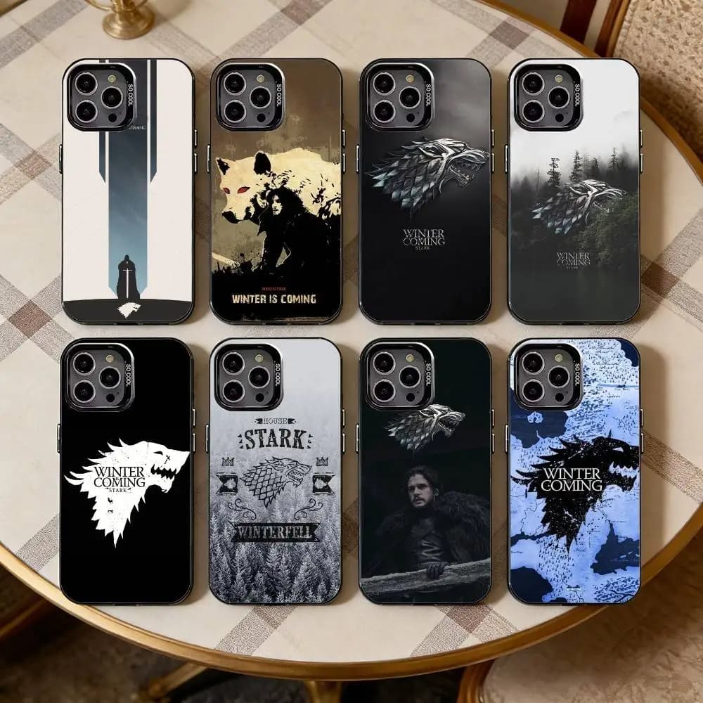 Winter C-Coming Stark  Black Candy silver phone case Phone Case For iPhone17,16,15,14,13,12,11 Plus,Pro Max
