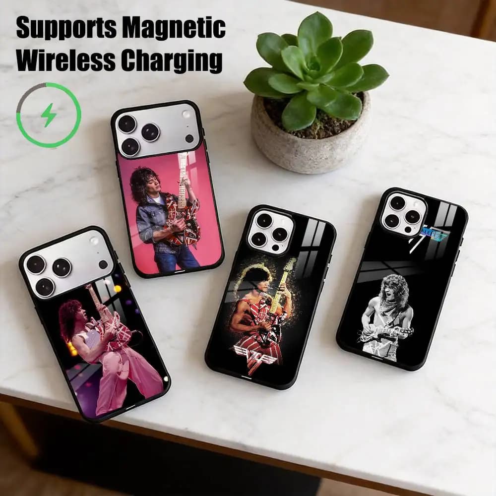 G-Guitar E-Eddie Van Halen  Phone Case For iPhone17,16,15,14,13,12,11 Plus,Pro Allows magnetic wireless charging Gift