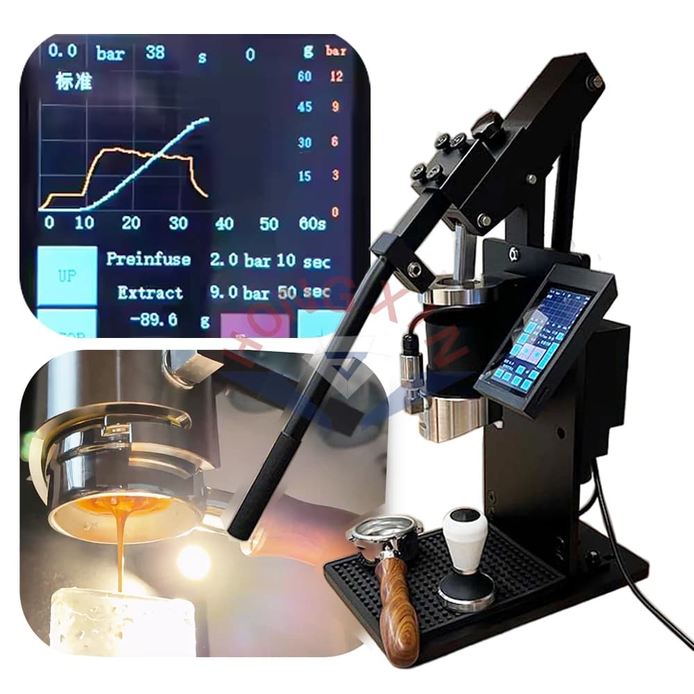Automatic Espresso Machine Lever Professional 58mm Home Smart Coffee Espresso Maker Hand Press Flair Variable Pressure With PID