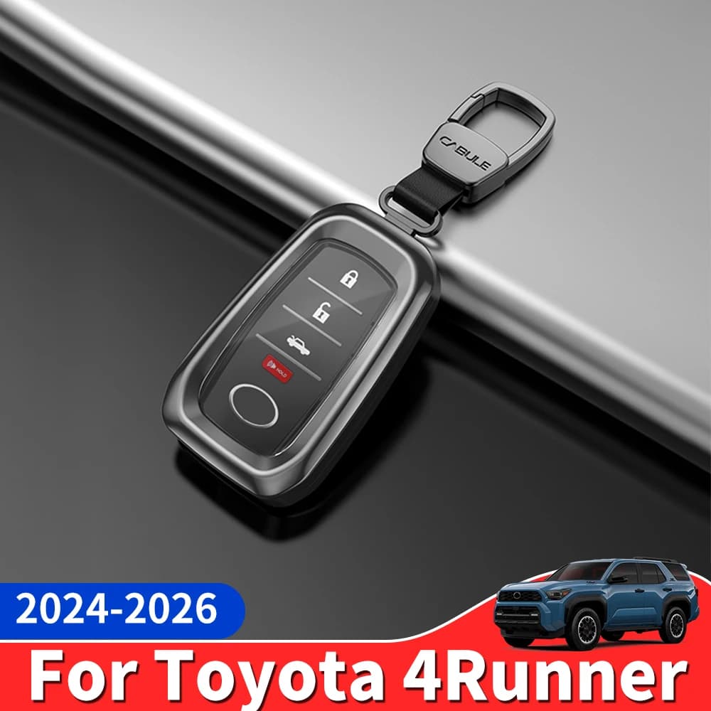 For Toyota 4Runner 2025 2026 Aluminum Alloy Key Fob Case Solid Full Protection Shockproof Anti-Scratch Upgrade Accessories