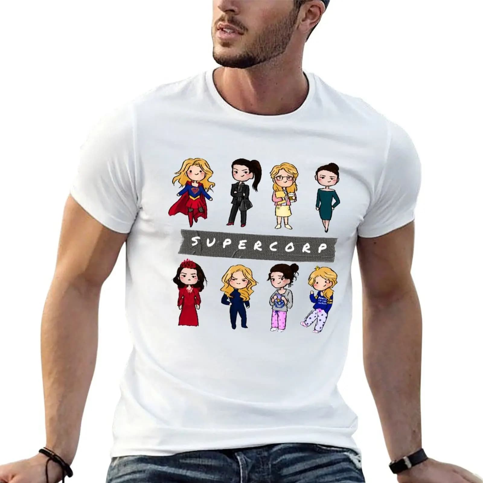 Supercorp Duck tape T-Shirt oversized t shirt oversized mens funny t shirts