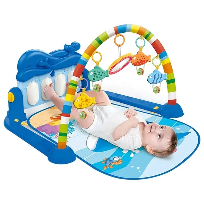 Children piano kick and play ocean baby mattress gym game mat