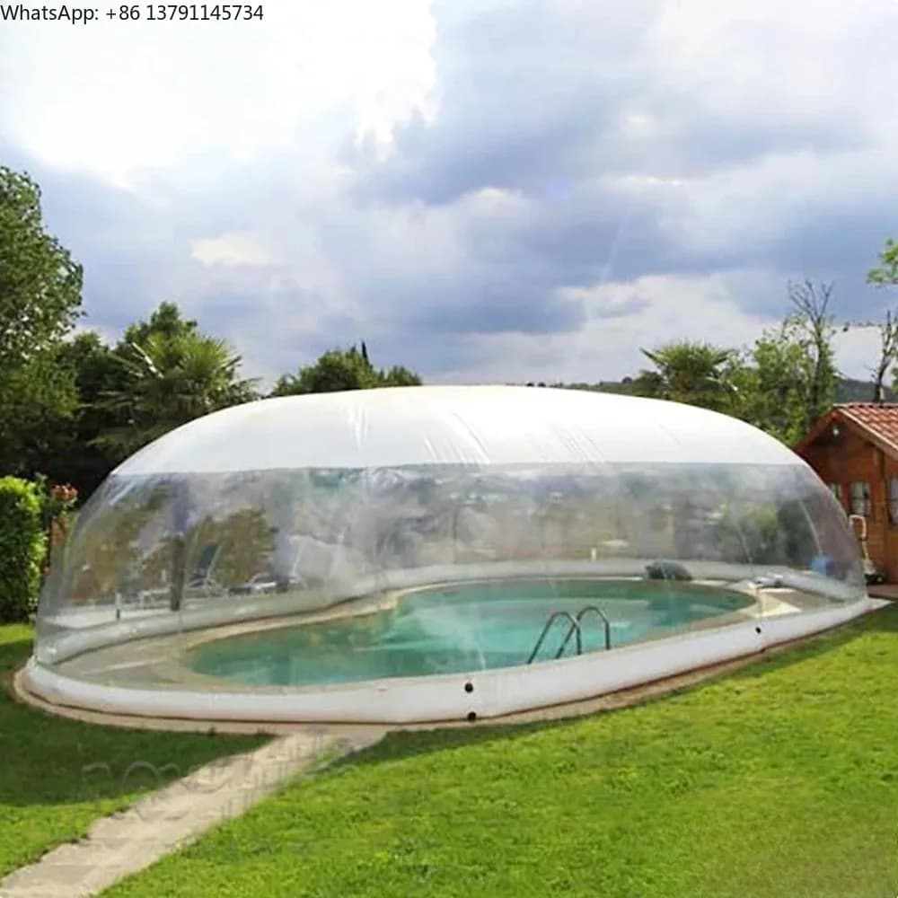 Fast Air Shipping Inflatable Pool Bubble Dome Air Clear Inflatable Pool Cover Ceiling Bubble Tent for Winter Summer