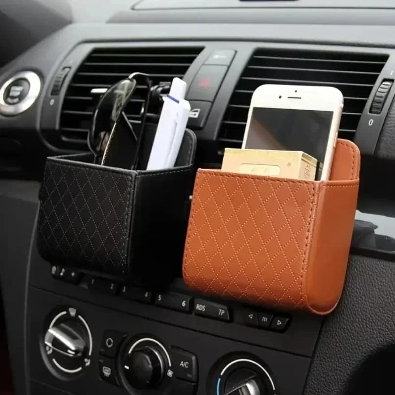 Bolsa  almacenamiento para coche, bolsa para residuos  la salida  aire l coche, para teléfono móvil, llaves, gafas  so