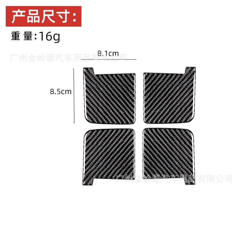 For Toyota 14-18 Carbon Fiber Tundra Interior Door Bowl Decorative Stickers Car Interior Modification Accessories