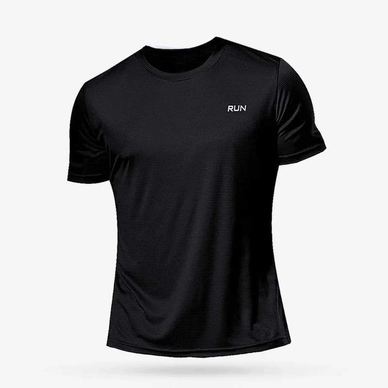 Simple Solid Color Print Men's T Shirt Outdoor Running Sports Short Sleeve Tees Casual O-neck Loose Tops Fashion Gym T-shirt Man
