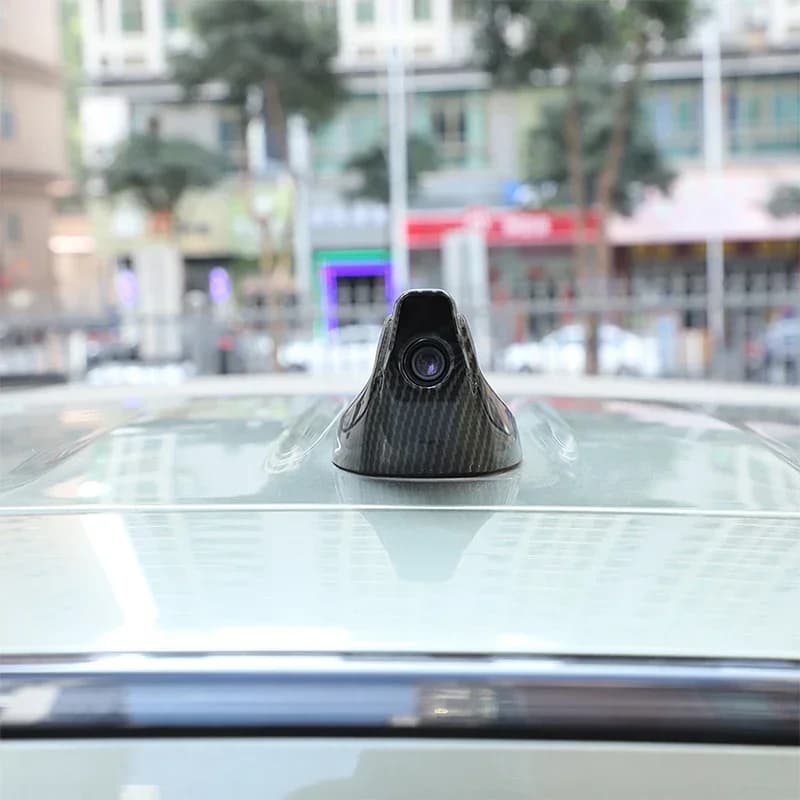 For Land Rover Defender 90 110 130 2020+ Car Shark Fin Antenna Cover ABS Carbon Fiber Pattern Exterior Accessories