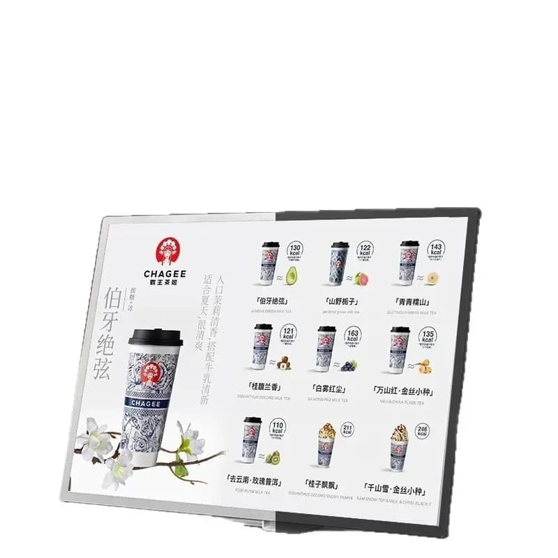 Milk tea shop display card price list Led luminous stall bar counter order menu light box