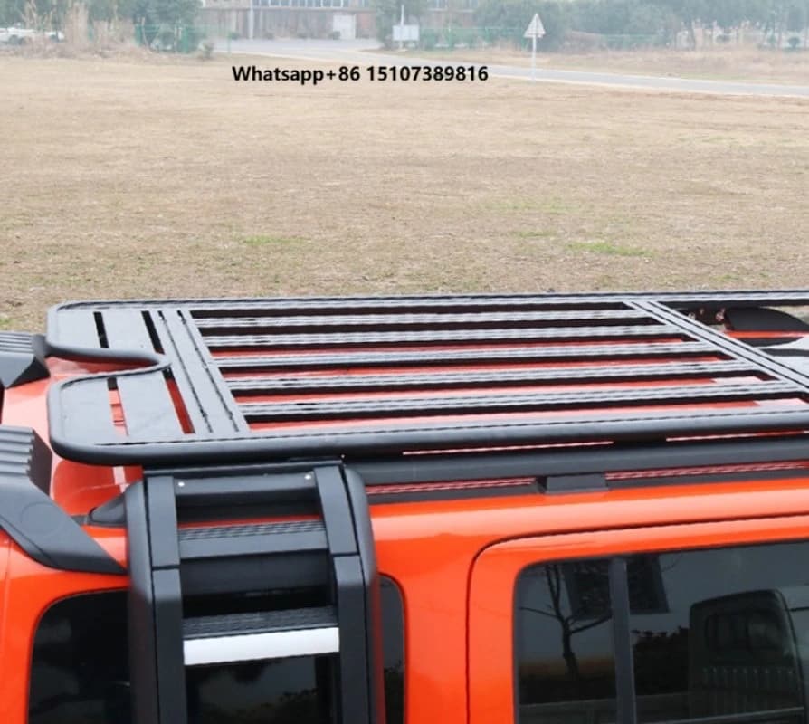 Carbon Steel Luggage Storage for Top of Overland Suv Cross Bars Bike Roof Rack for Tank 300 300kg Capacity
