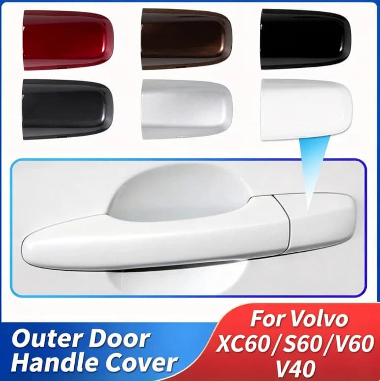 For Volvo XC60 S60L Front Left Door Handle Keyhole Cover Cap 39819800 31349578 Auto Exterior Accessories