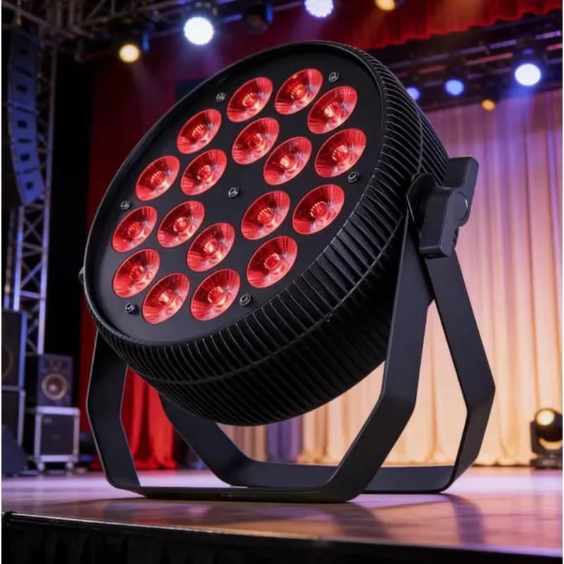 12W 18W LED Par Light Ultra Thin Aluminum Stage Lighting 6in1 RGBWA UV Flat Lamp for Wedding Party Nightclub Disco Show DJ