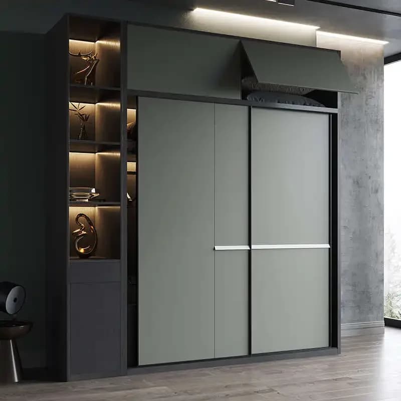 Sliding Wooden Wardrobes Tall Luxury Aesthetic Storage Bedroom Wardrobes Cabinets Dressing Armario Armable De Ropa Furniture