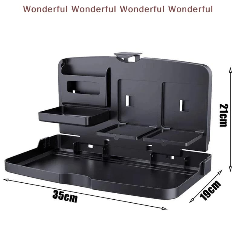 Versatile Car Back Seat Tray Table with Built-in Cup Holder for Hassle-free Meals