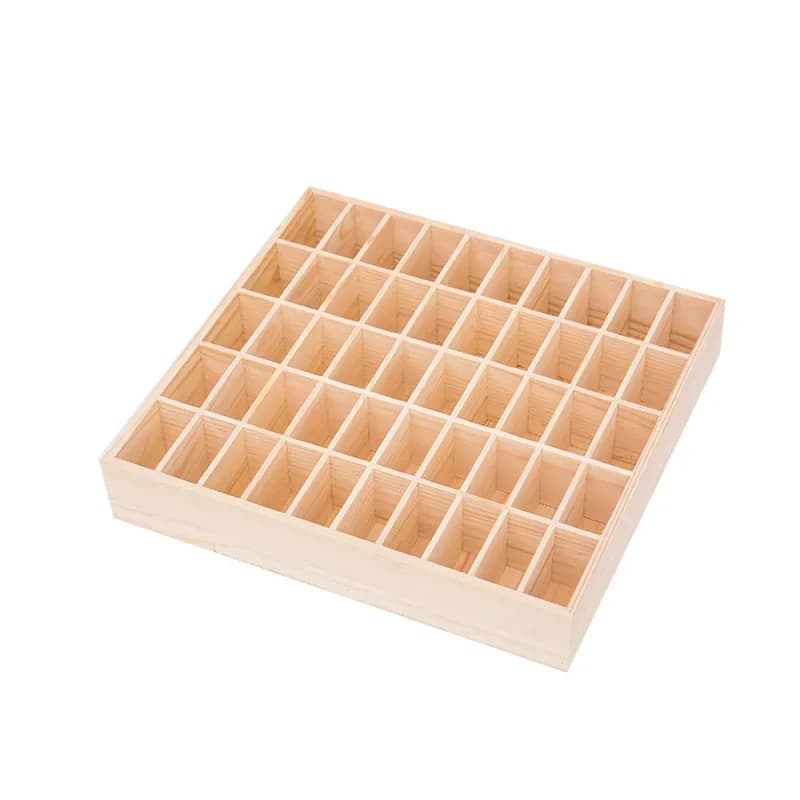 Solid wood multi-grid car storage compartment, wall toy rack