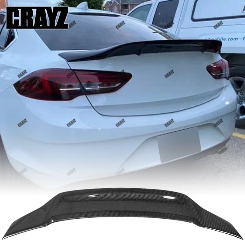 For Buick Regal Opel Insignia Spoiler 2017-2022 Year Vauxhall Real Carbon Fiber Rear Wing Sport Accessories Body Kit R Style