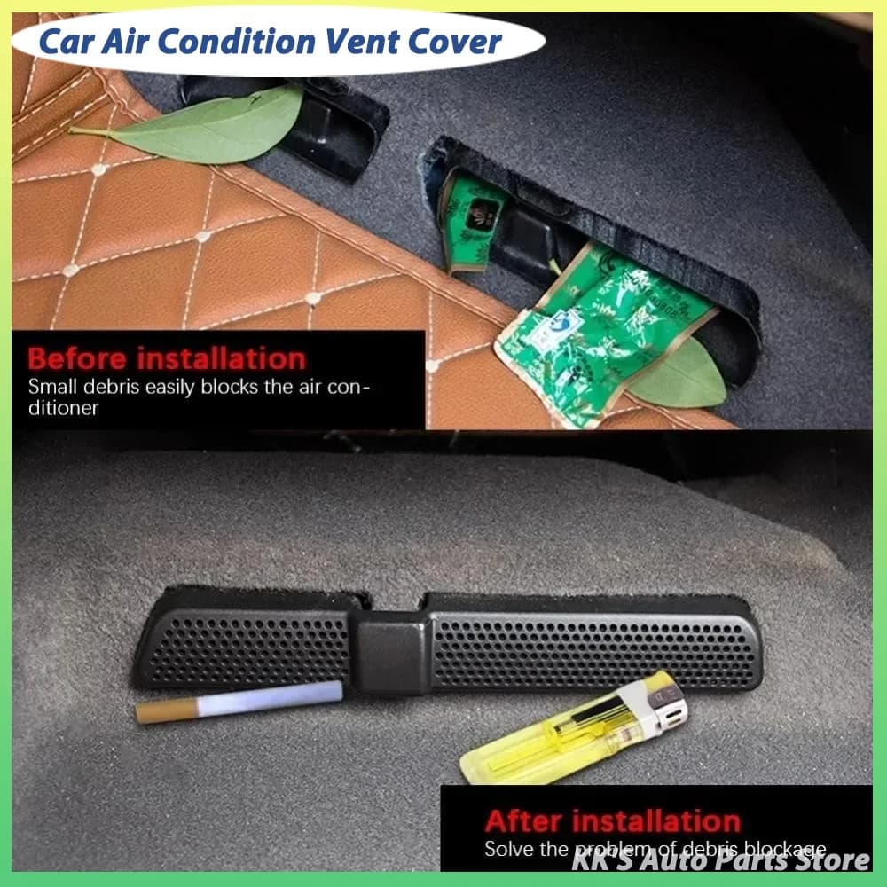 2Pcs Car Air Vent Covers for VW Touran Tiguan Air Conditioner Duct Outlet Exhaust Dustproof Seat Floor Mounting Auto Accessories