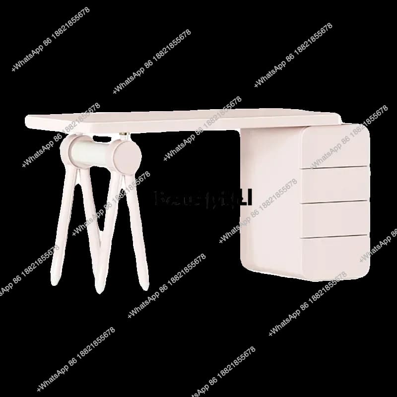 New style Retractable desk Multi-layer solid wood board writing desk ss 8617