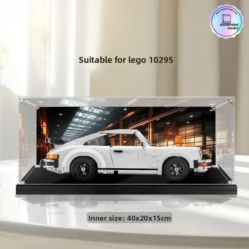 High-definition acrylic transparent display case storage box for LEGO 10295 car model