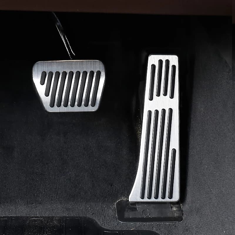 Aluminum Alloy Anti-Slip Foot Pedal For BMW X5 X6 X5M X6M F15 F16 F85 F86 2013-2019 Car Automatic Transmission Rest Pedals Cover