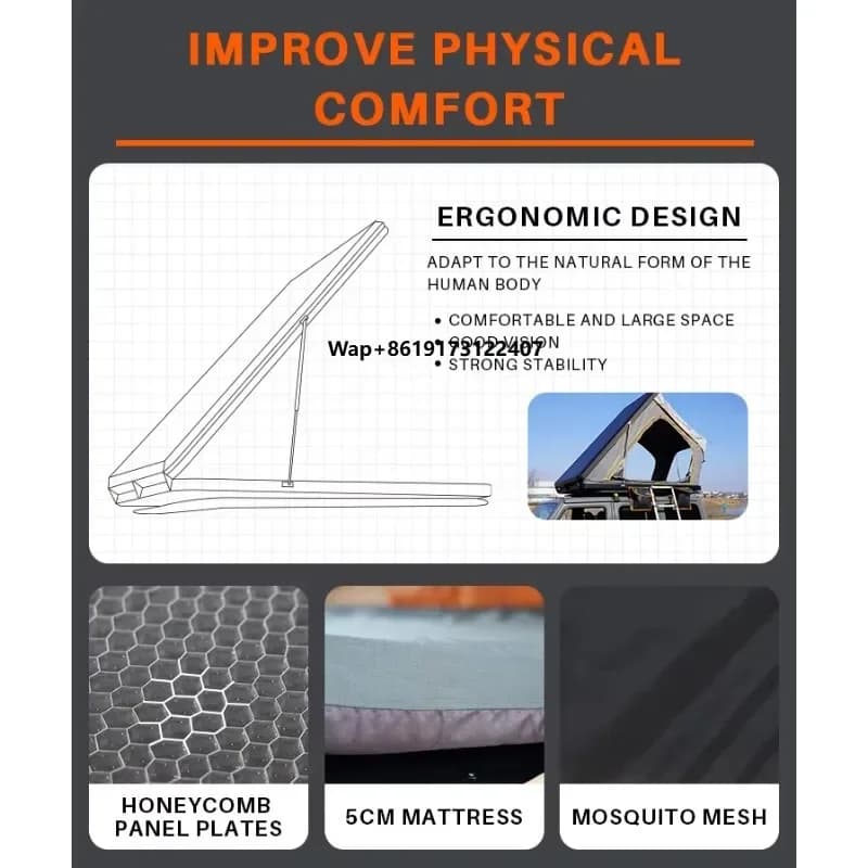 Car Roof Tent Room Roof Automatic Folding Aluminum Top Outdoor Supplies Quickly Open Camping Manufacturers Direct Supply Roof Te