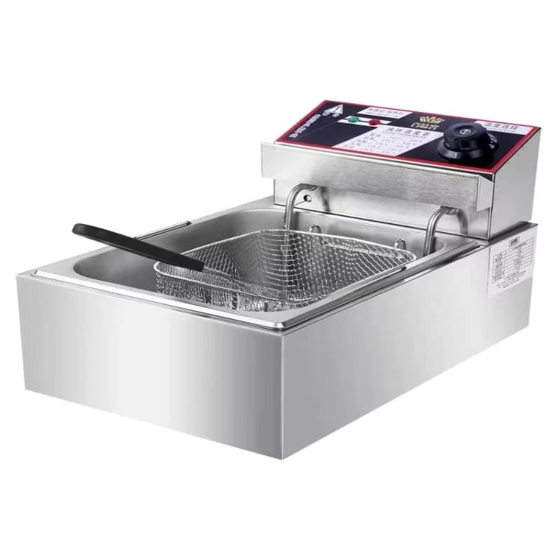 High-quality frying machine Automatic lifting stainless steel commercial fryer
