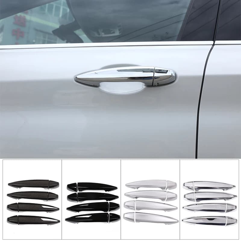 4Pcs Car styling Outer Door Handles Cover Trim Stickers for BMW X1 X2 X5 X6 F15 F16 F47 F48 Automotive Exterior Accessories
